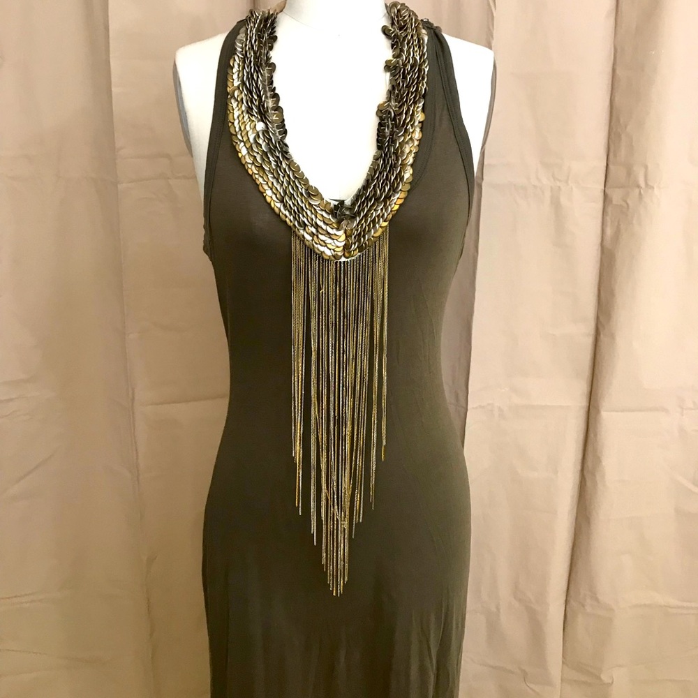Haute Hippie Shell Tied Womens Maxi Dress - Picture 1 of 4